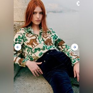 PIERRO Shirt SÉZANE X INOUI EDITIONS 
COLOR : PARADISIO VERT 
SIZE : EU 36, US 4